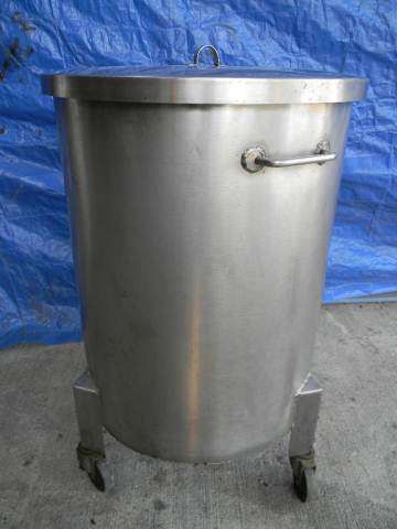 Stainless Steel Rolling Tank with lid  