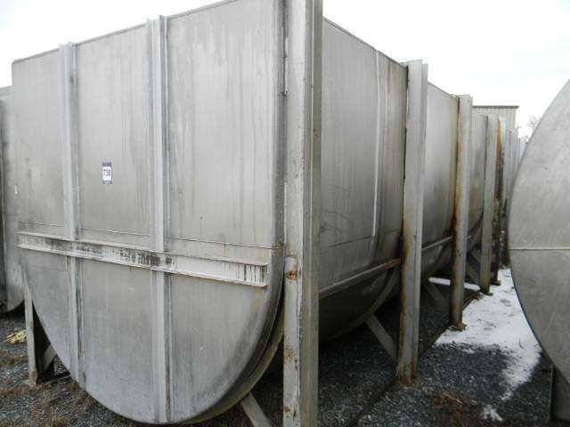 Perry Horizontal Single Wall Stainless Steel Tank 6400 Gallon  