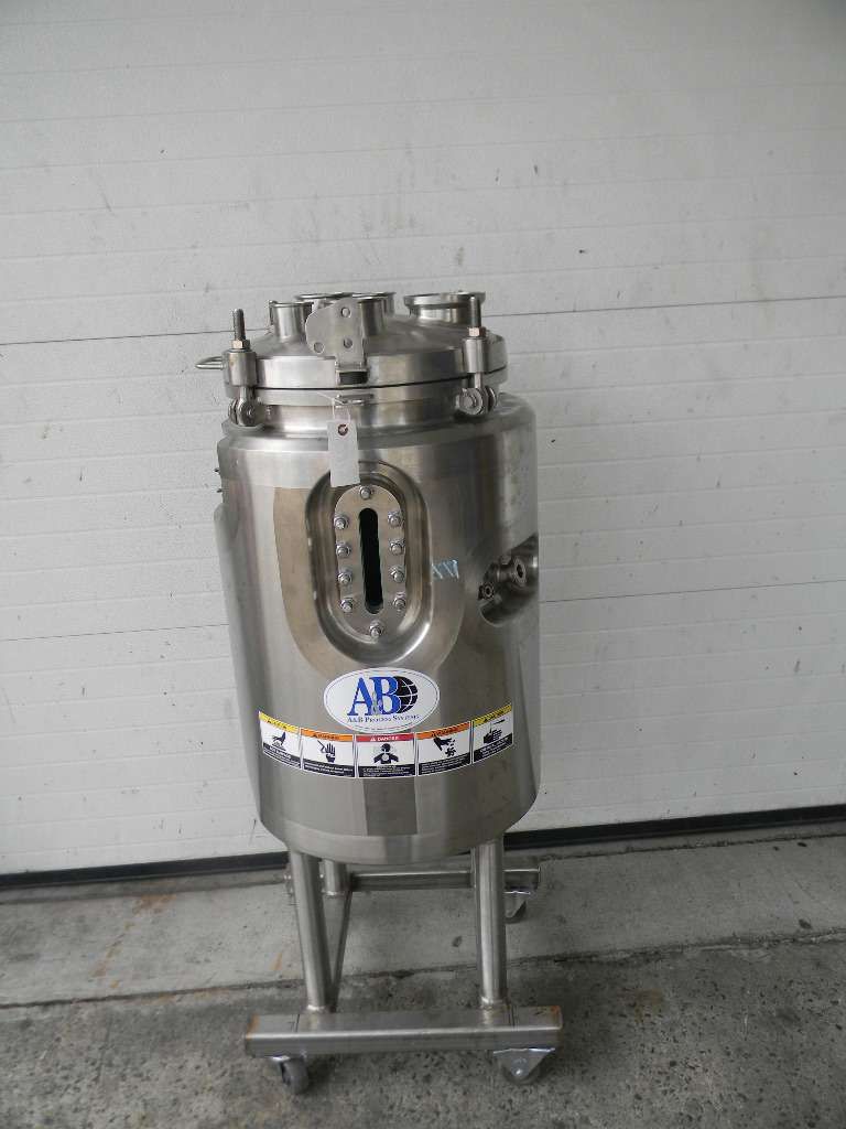 Jaccketed Vetical Stainless Steel Pressure Tank or Reactor 20 Gallon 