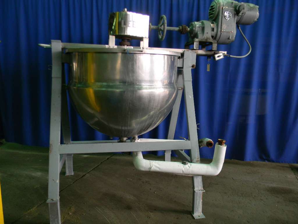 Lee Stainless Steel Jacketed Scrape Agitated Kettle 350 Gallon  